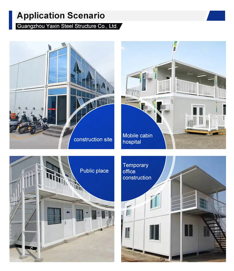 High Quality Portable Modular Prefabricated House Dormitory Detachable Container House