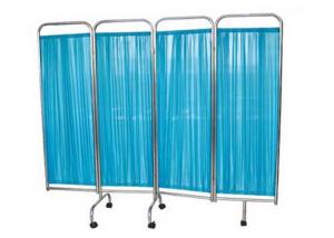 China Stainless Steel 4 Panel Hospital Privacy Screen, Ward Room Hospital Folding Screen (ALS-WS01) on sale
