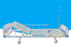 China Single Crank Manual Hospital Bed Metal Material Fall Protection With Handle on sale