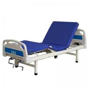 China Home Nursing Manual Medical Beds 2 Crank Manual Hospital Bed Elderly Patients H500mm on sale