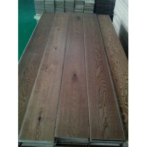 Buy cheap Oak Engineered Flooring(Bruhed, Wheat color,UV lacquer, click systerm) from wholesalers