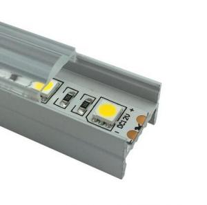U V shape aluminum LED profiles LED extrusion profiles milky diffuser housing for flexible led strips