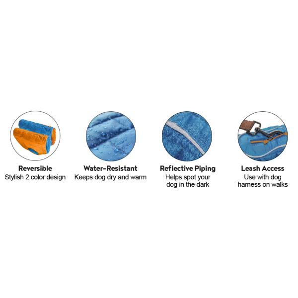 Customized Winter Dog Snow Jacket with Reflective Trim Windproof & Comfortable Cotton Winter Pet Vest