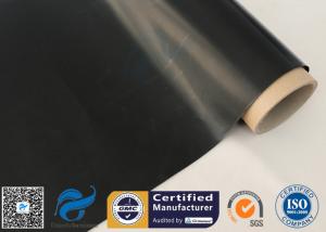 China Black Coated Fiberglass Fabric Food Grade PTFE Coating Glass Fiber Cloth on sale