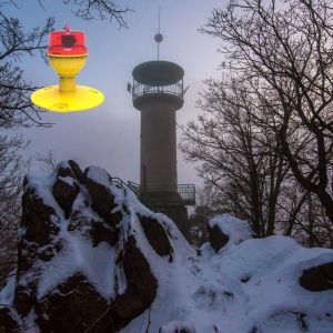 Red Aeronautical LED Aviation Obstruction Light for Long-lasting Marking