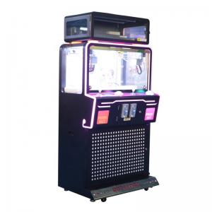 China Arcade 2 Player Toy Crane Machine With Black Metal Cabinet on sale