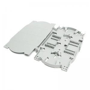 China FTTH ABS Plastic KEXINT Fiber Splice Cassette , 12 24 Core Fiber Optic Splice Tray on sale