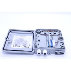  12 Cores ABS Fiber Optic Distribution Box Splitter ABS Material ISO Approval Manufactures