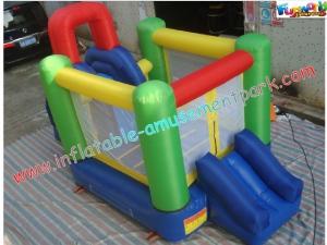  Customized Mini Nylon Inflatable Bounce Houses , Bounce Slide House For Kids Manufactures