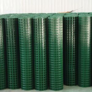  1/4''X1/4'' Green PVC Coated Wire Mesh / PVC Welded Wire Fencing 3 Feet Width Manufactures
