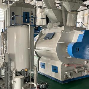 China 6tph 415V Pellet Making Machine Double Shaft Paddle Mixer For Animal Feed Batch Mixer on sale