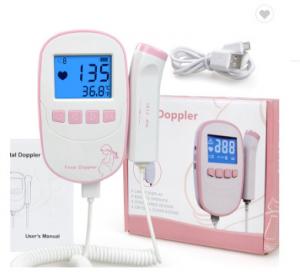  Fetal Doppler Baby Heartbeat fetal Detector Portable Ultrasound Heart Rate fetal Monitor Manufactures