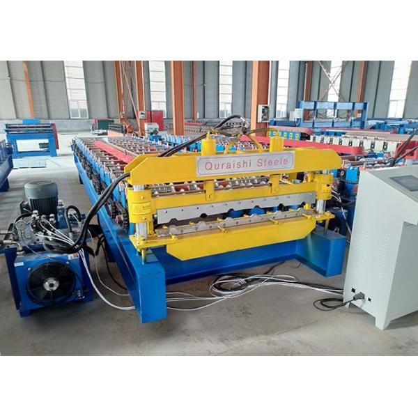 Customized Color Roofing Sheet Roll Forming Machine With 1mm Tolerance Encoder