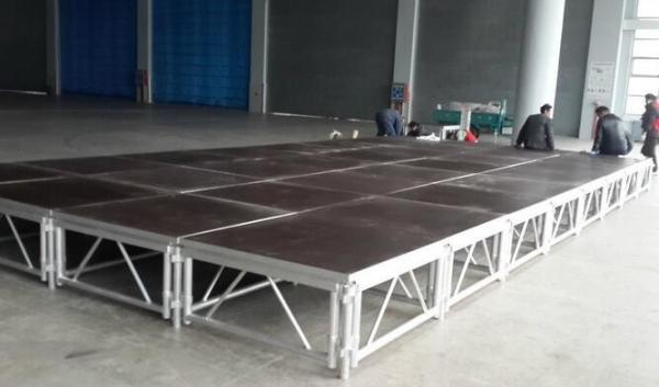 Quality 18mm Plywood Small Aluminium Stage Platform , Waterproof Collapsible Stage Platform for sale