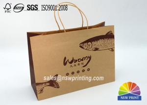  Custom Food Grade Recyclable Kraft Paper Packaging Bags For Sushi Manufactures