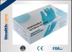  Grade A Blue Nitrile Medical Grade Exam Disposable Gloves One Time Powder Free Manufactures