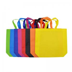  Printed Non Woven Bag Supermarket Eco Reusable Shopping Tote Bag Manufactures