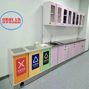  Frame Wall Mounted Hospital Disposal Workstation with Drawers and Adjustable Shelves Manufactures
