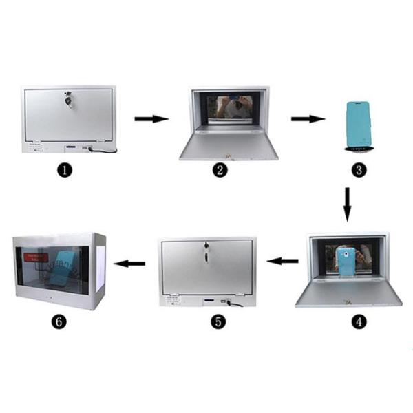 Video Advertising Player Transparent Monitor Display , 22 Inch Transparent Lcd Touch Screen