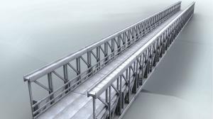  Delta Assembly Modular Steel Bridge Double Lane With Concrete Deck Manufactures