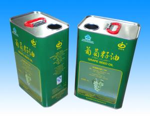  4 Color Cooking Oil Bucket 4 Litre Printed Tin Containers Manufactures