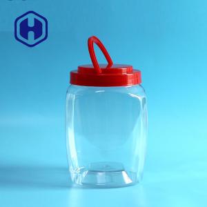  2250ml Square Large Mouth Plastic Pickle Jars With Handle PET Packing Manufactures
