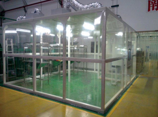  Customized High Efficiency ISO6 Modular Cleanroom With Laminar Air Flow For Laboratory Manufactures