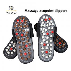 China Non Slip 10.43 Inch Acupoint Reflexology Sandals , Acupressure Massage Slippers on sale