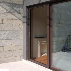 China Residential Retractable Flyscreen Doors Aluminum Sliding Screen Door on sale