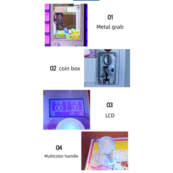 4 Player Claw Machine The Perfect Addition to Your Indoor Amusement L70*W60*H190CM