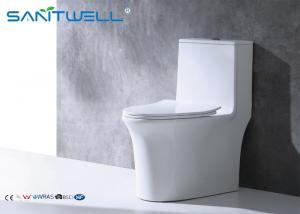  Water closet set Single Piece Toilet , 1 piece round toilet  Nano glazing Manufactures