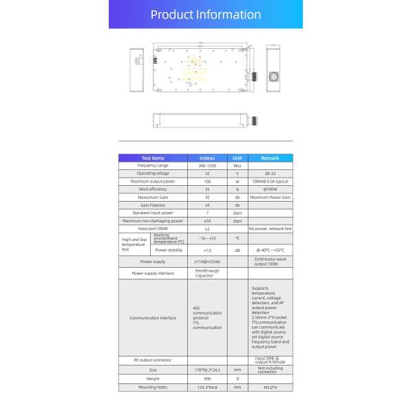300-1500mhz Anti Drone Lora Module Counter Fpv Module 300-6000mhz 100W anti drone system anti fpv 250-400mhz 50W 100-1100mhz