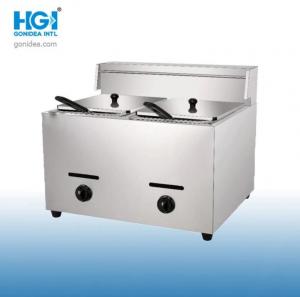 Countertop Stainless Steel Gas Deep Fryer 6L With Fryer Basket Manufactures