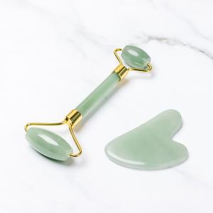  Face Neck Eye Treatment Skin Care Jade Roller With Gua Sha Manufactures