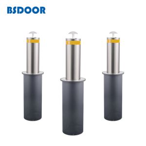 China Hydraulic Road Traffic 100KG Remote Control Parking Bollards Semi Automatic on sale