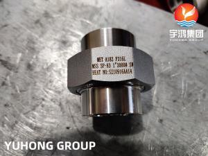 China ASTM A182 F316L M33 SP-83 B16.11 B1.20.1 HIGH PRESSURE SW STAINLESS STEEL FORGED THREAD NPT UNION FORGED PIPE FITTING on sale