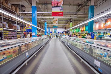 220V 2 Foot LED Wraparound Light Fixture With Microwave Sensor Dimming Function IP4X