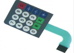  Waterproof Silicone Rubber Keypad Membrane Switch For Telephone And Audio Equipment Manufactures