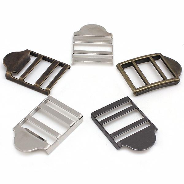 High Quality Ladder Lock Popular Metal Slider Adjust Belt Buckle for Webbing Bag Shoes
