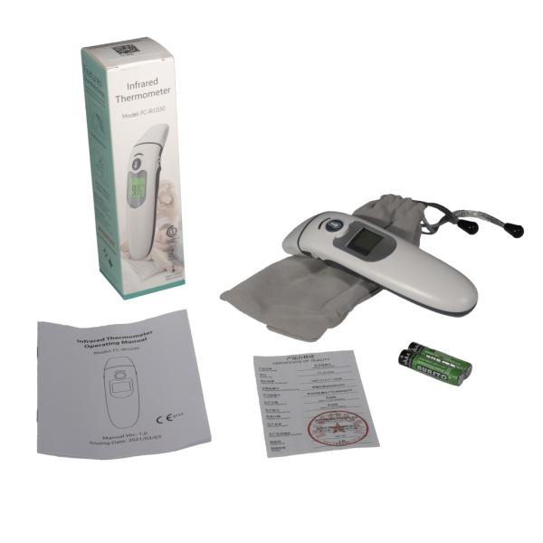 Multi Purpose Non Contact Forehead Thermometer With Three Color Backlight
