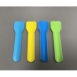 China Eco Friendly Dessert Ice Cream Paper Spoon Biodegradable Disposable Ice Cream Spoon on sale