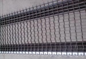  Safety Chain Link Flat Wire Belt Plain Weave For Curing Furnace ISO9001 Manufactures