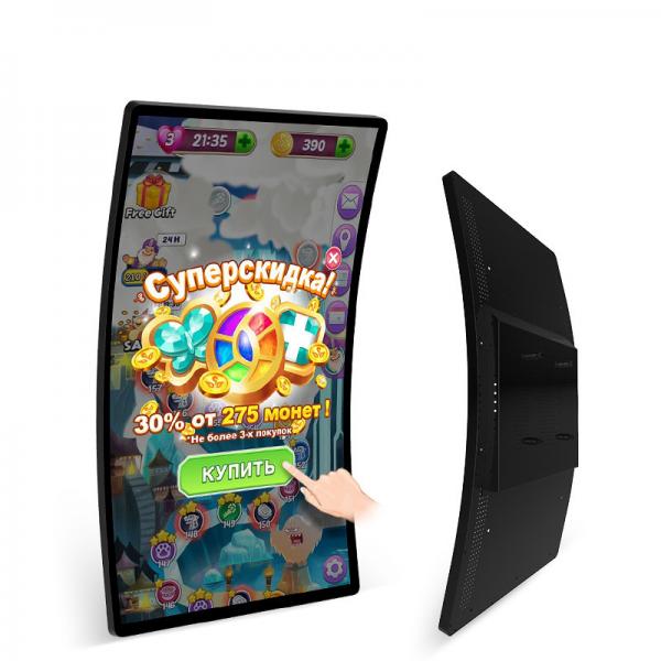 Quality 32W 32" 1920x1080 Curved Touch Monitor For Casino Gaming Machines for sale
