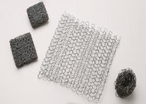 China Square Shape Compressed Knitted Wire Mesh 80mm 316 Stainless Steel Wire Mesh Filter on sale