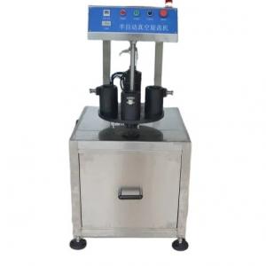  Flexible Manufacturing Manual Twist Off Vacuum Capping Machine for Glass Jar Closures Manufactures