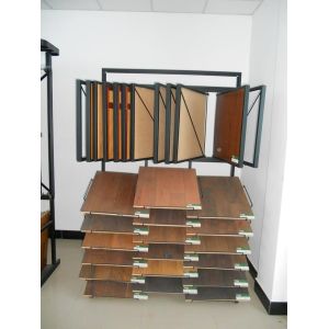 Buy cheap Promotional MDF / wood Flooring Display Racks Stand wire, sheet metal material from wholesalers