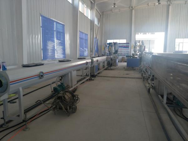 Quality PE PERT Plastic Pipe Extrusion Line With Saw Blade Cutting Pneumatic Controlled for sale