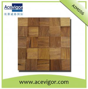  Natural solid wood mosaic tiles for wall tiles Manufactures