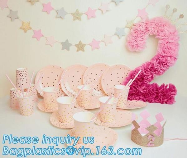 Party Hats Party Candle Princess Tutu Skirts Display shelf,Unicorn Party Supplies Birthday Party Theme Baby Shower Theme