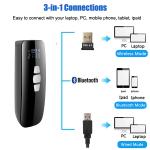 OEM 2D Mini Barcode Scanner QR Code Reader Portable With BT Function